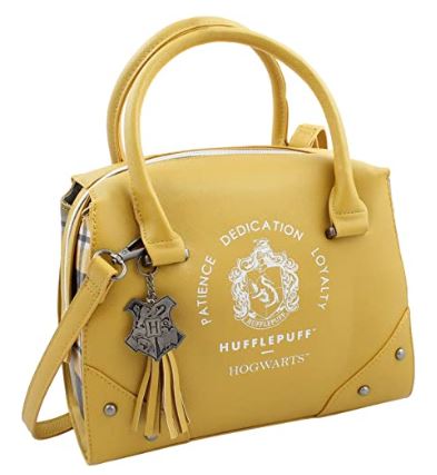 yellow designer-handbag-style Hufflepuff purse