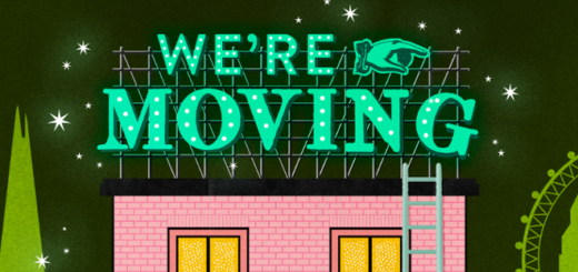 MinaLima's House of MinaLima "We're Moving" art is shown as a featured image.