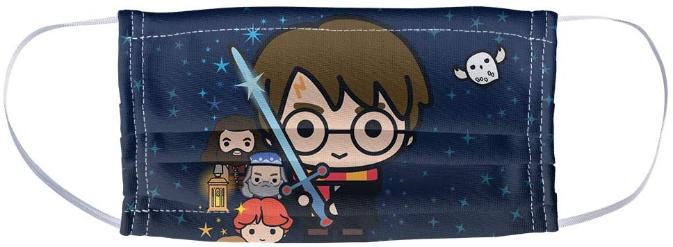 Popfunk Harry Potter face mask, chibi characters print