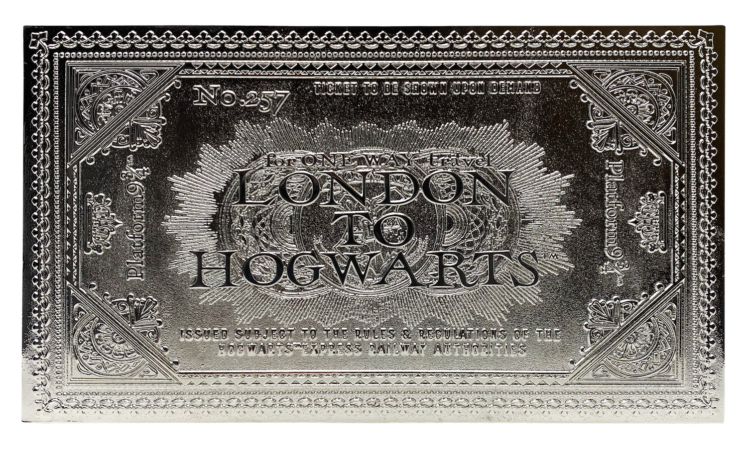 Review And Giveaway Win A Limited Edition Harry Potter Silver Plated Hogwarts Express Ticket From Fanattik Mugglenet