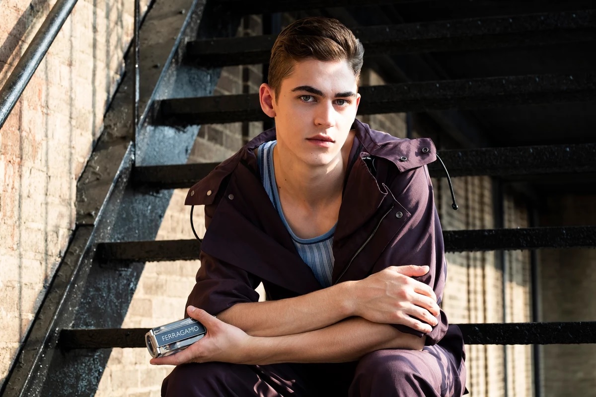 Hero Fiennes-Tiffin may have had to evacuate his apartment via the fire escape, but at least he saved his Ferragamo fragrance.