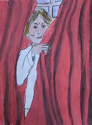 Pictured is an illustration for the United Kingdom edition of “The Ickabog” by Orla, 7, of the UK.