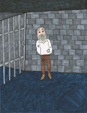 Pictured is an illustration for the United States edition of “The Ickabog” by Bari, 11, of Alberta, Canada.