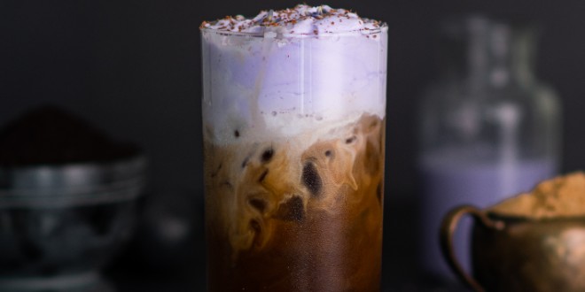 Lavender Brown's Iced Coffee