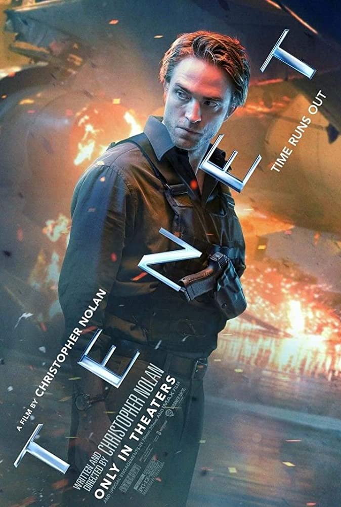 Robert Pattinson is ready to blow stuff up in this poster for “Tenet”.