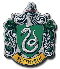 The sign of Slytherin house is a snake