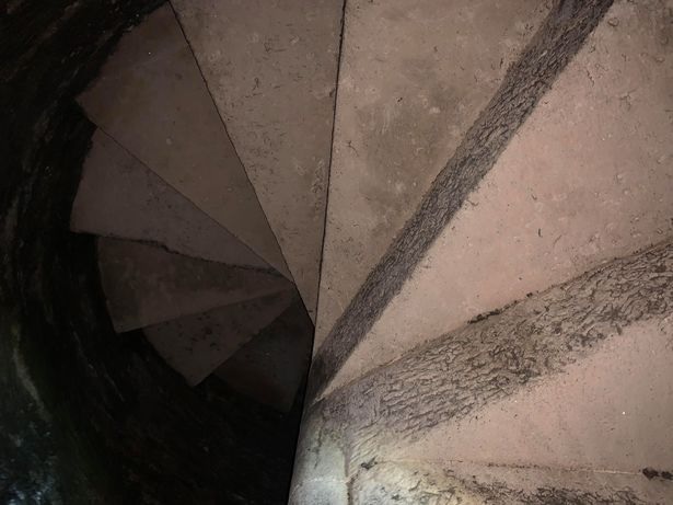 Fort Mitchel staff recently discovered this 230-year-old spiral staircase.