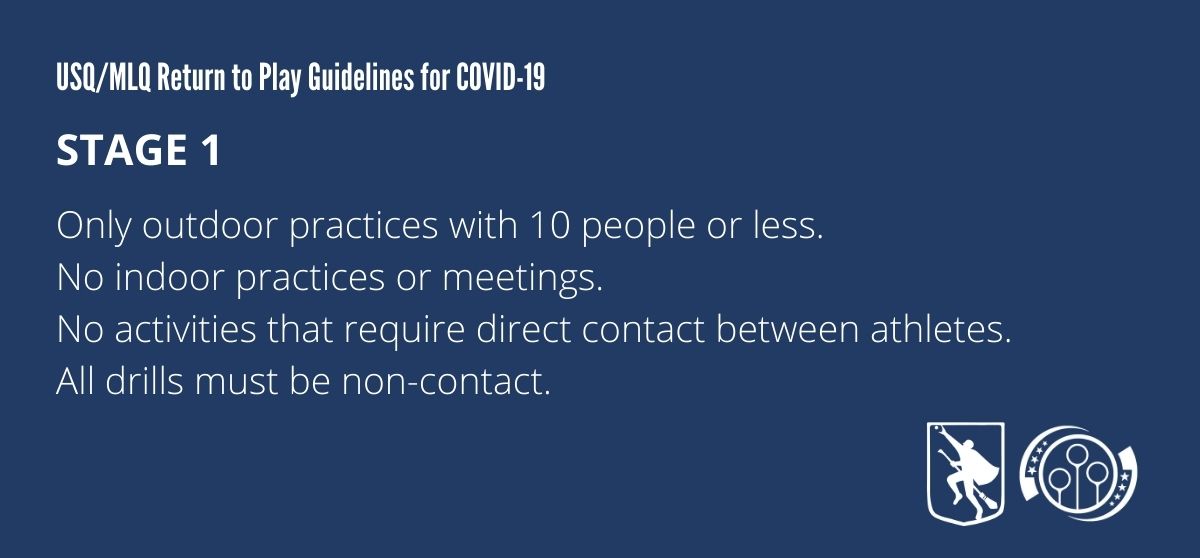 Practices must be held outside and limited to a maximum of 10 people, with no contact permitted between them.