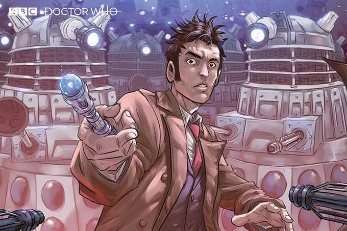 David Tennant's Doctor is featured in comic book form for "Doctor Who: Time Lord Victorious".