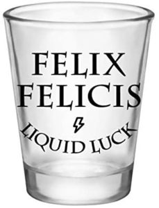 A Felix Felicis shot glass to use for your "Harry Potter" themed cocktails