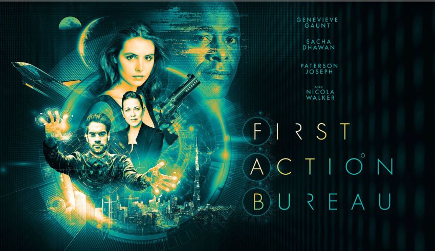 Genevieve Gaunt is pictured in a promotional poster for "First Action Bureau".