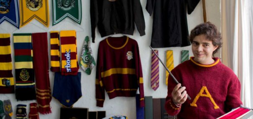 Silva Vargas with some of his Guinness World Record winning Potter merchandise collection