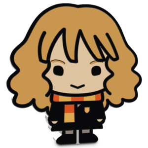 "Harry Potter" Hermione chibi coin