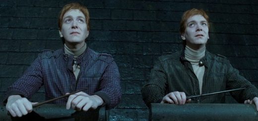 James and Oliver Phelps are pictured as Fred and George Weasley in "Harry Potter and the Deathly Hallows - Part 2".