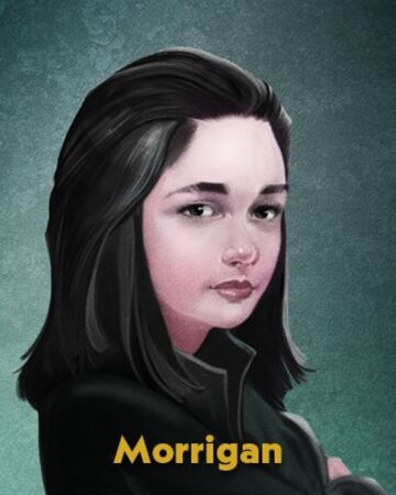 Portrait drawing of Morrigan from 'Nevermoor'