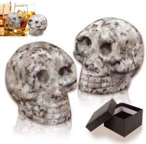 Skull-shaped whiskey stones can be used for your Death Eater themed cocktails