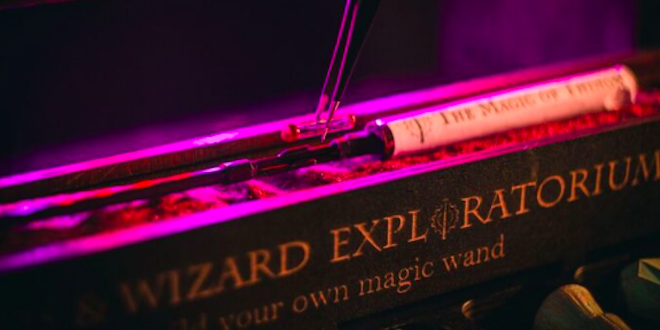 An image showing the Magical Wand Experience at the Wands and Wizards Exploratorium.