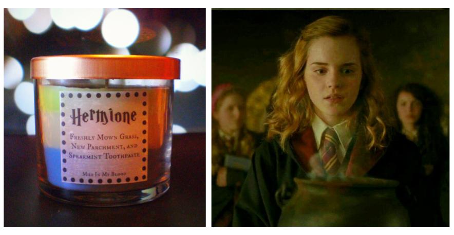 Ten Wizarding World Characters as Candle Scents