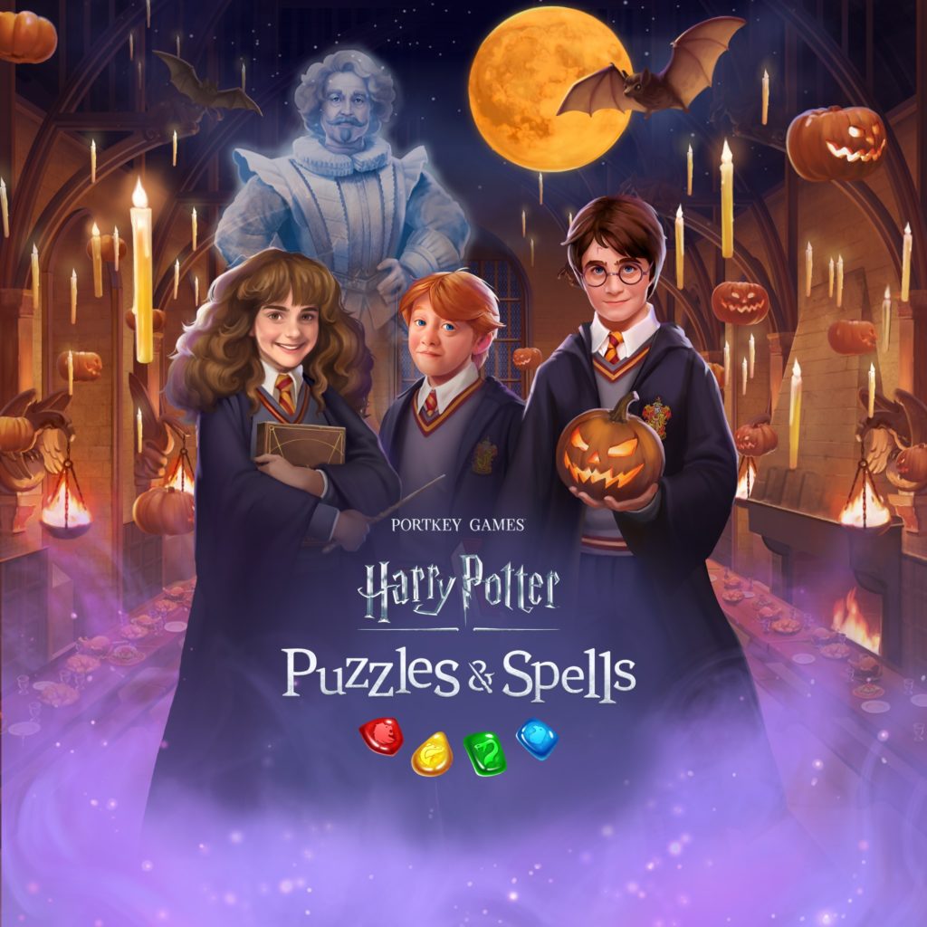 "Puzzles & Spells" has updated its loading screen with a Halloween theme.