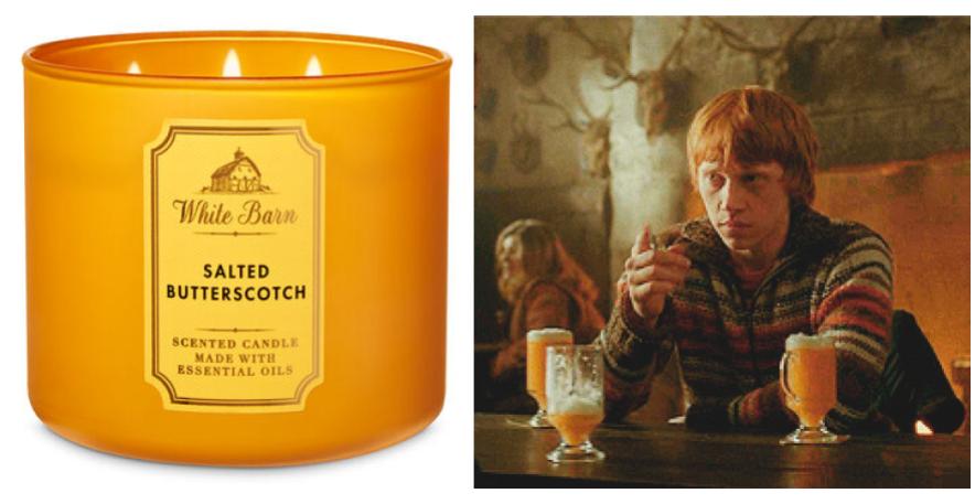 bath and body works candle harry potter