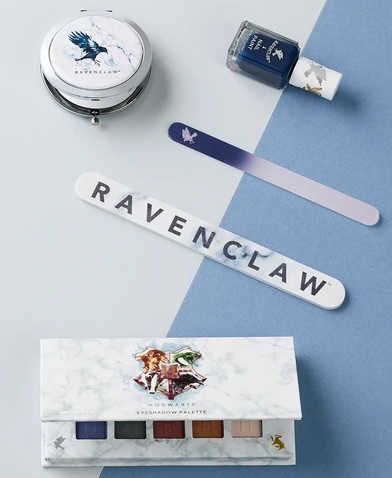 Pictured is a Ravenclaw makeup set from Barry M.