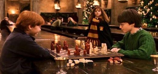 Harry and Ron are playing wizards' chess.