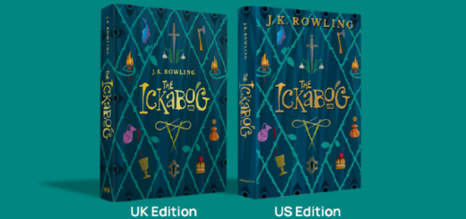 Covers of the UK and US version of "The Ickabog."