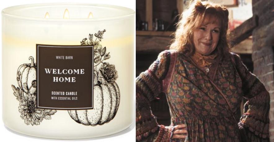 harry potter characters as bath and body works candles