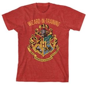 Wizard-in-training Hogwarts crest T-shirt