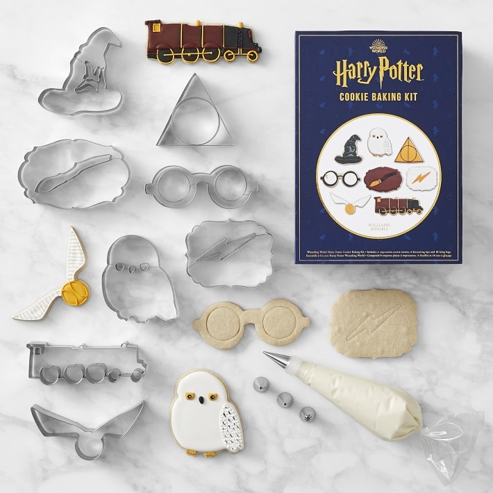 Pictured is a set of "Harry Potter"-themed cookie cutters from Williams Sonoma.