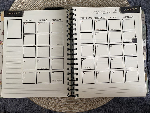 Con*Quest Journal – January spread