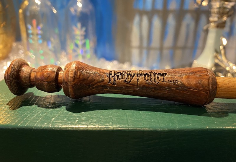 Maclean’s collection contains over 30 wands, one of which is this promotional wand from the first movie.
