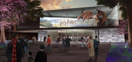 An artist's rendering of Warner Bros. Studio Tour Japan is pictured.