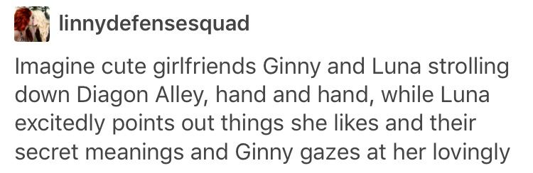 Ginny x Luna Headcanon