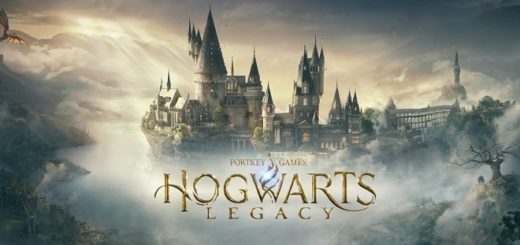 A "Hogwarts Legacy" promotional image showing the title and Hogwarts Castle is pictured.