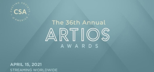 The banner for the 36th Artios Awards is featured.