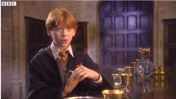 In an interview, Rupert Grint revealed that he learned of auditions for "Harry Potter and the Sorcerer's Stone" through a report on "Newsround."