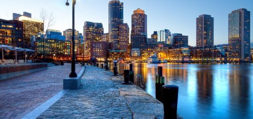 The city skyline of Boston, Massachusetts