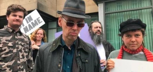 Ewen Bremner is seen as Alan McGee in a still photo from "Creation Stories."