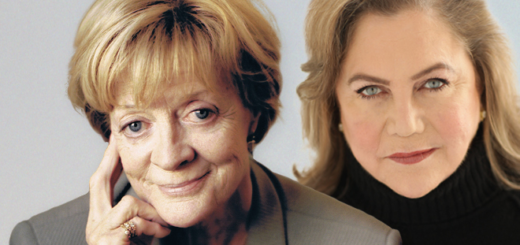 A banner from Fane Productions shows Dame Maggie Smith (Minerva McGonagall) at the left and Kathleen Turner at the right.