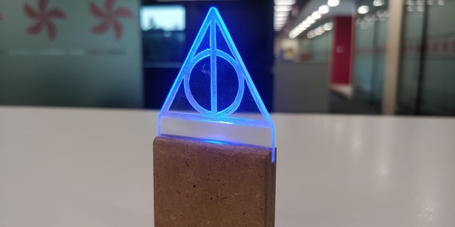 Potter DIY: Light-Up Deathly Hallows Symbol