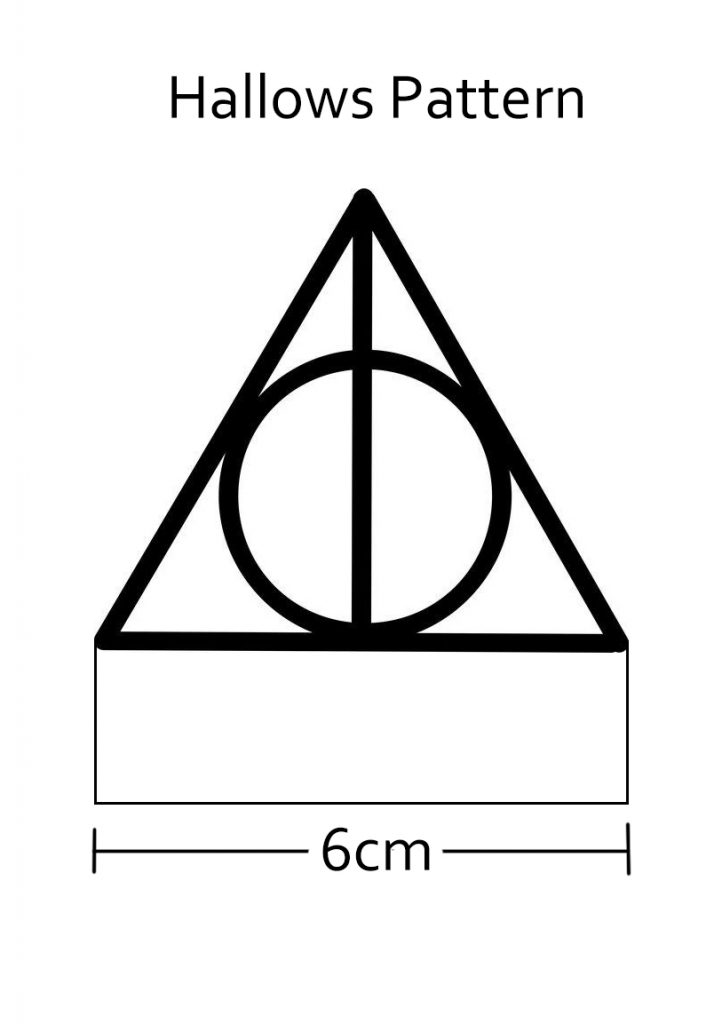 Potter DIY LightUp Deathly Hallows Symbol
