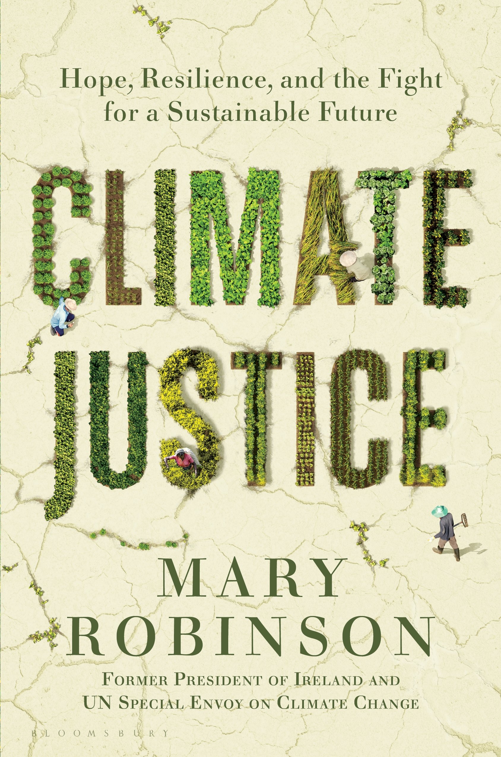 Book cover of 'Climate Justice: Hope, Resilience, and the Fight for a Sustainable Future' by Mary Robinson