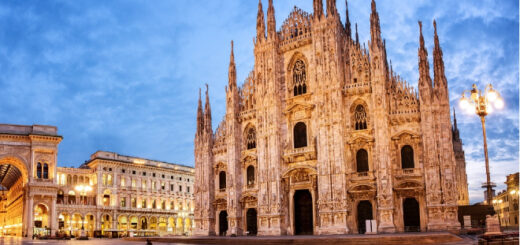 The city of Milan, Italy