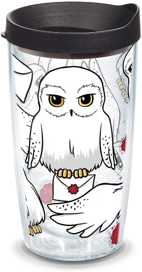 The Harry Potter - Hedwig Insulated Tumbler with Wrap and Lid from Tervis is shown as pictured on Amazon.