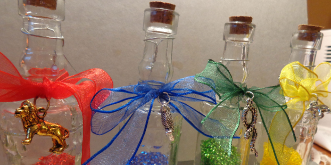 DIY Hogwarts house ornaments