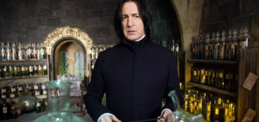 Professor Snape in the Potions classroom