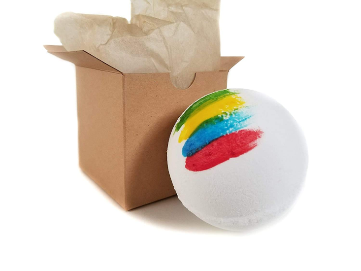 The Sorting Bath Bomb from J&M Bath Bombs is shown as pictured on Amazon.