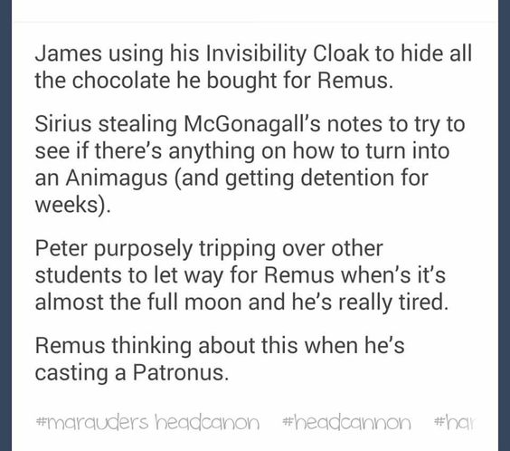 Black text on a white background explaining how James used his Invisibility Cloak for various purposes.