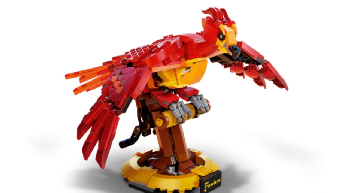 LEGO's Fawkes, Dumbledore's Phoenix.